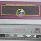 MTH 20-97410 O Gauge Burlington 4-Bay Cylindrical Hopper #3223 LN/Box