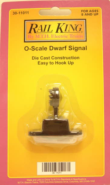 MTH 30-11011 O RailKing Dwarf Light Signal DieCast Construction Easy to Hook Up