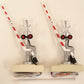 MTH 30-11012 O Gauge Operating Crossing Gates Signal (Box of 2) LN/Box