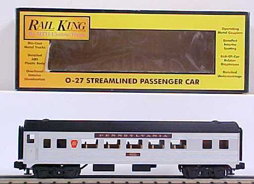 MTH 30-6071 O Gauge Pennsylvania Streamlined Coach Passenger Car #4005 LN/Box