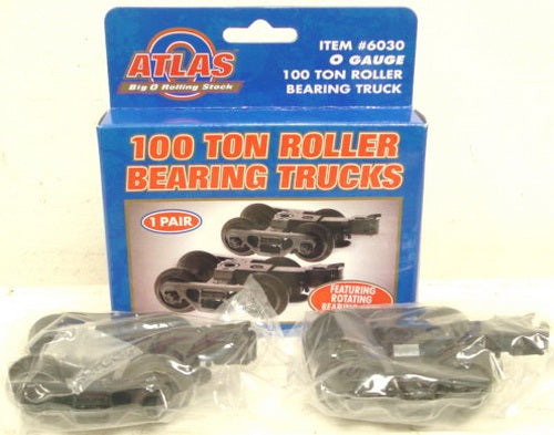 Atlas 6030 O Gauge 100 Ton Roller Bearing Diecast Trucks (Pack of 2)