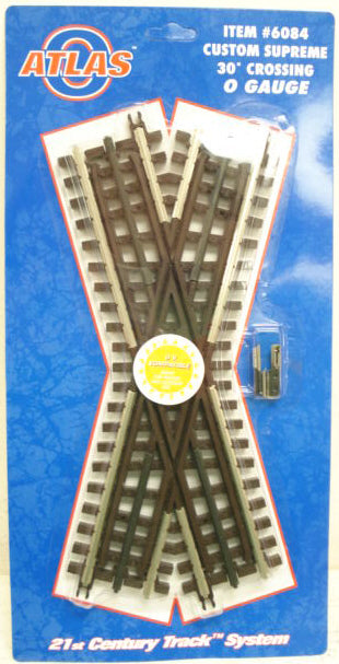 Atlas 6084 O Gauge 21st Century Track System 30 Degree Crossover Track