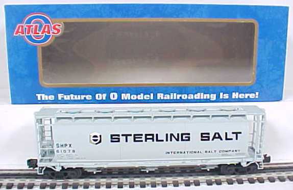 Atlas 6309-1 Sterling Salt ACF 3-Bay Cylindrical Hopper - 3 Rail LN/Box