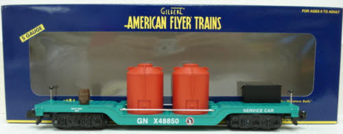 American Flyer 6-48550 S Gauge GN Depressed Center Service Car #48850 LN/Box