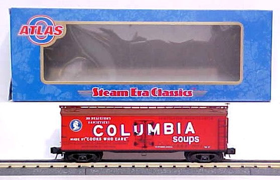 Atlas 6726-2 O Gauge Columbia Soup Woodside Refrigerator Car #7503 3-Rail LN/Box