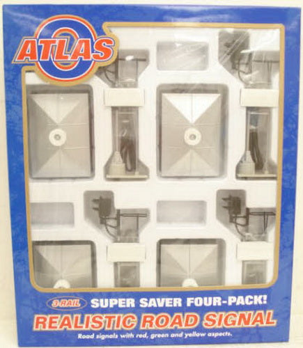 Atlas 6934 Realistic Road Signal System (Box of 4) NIB