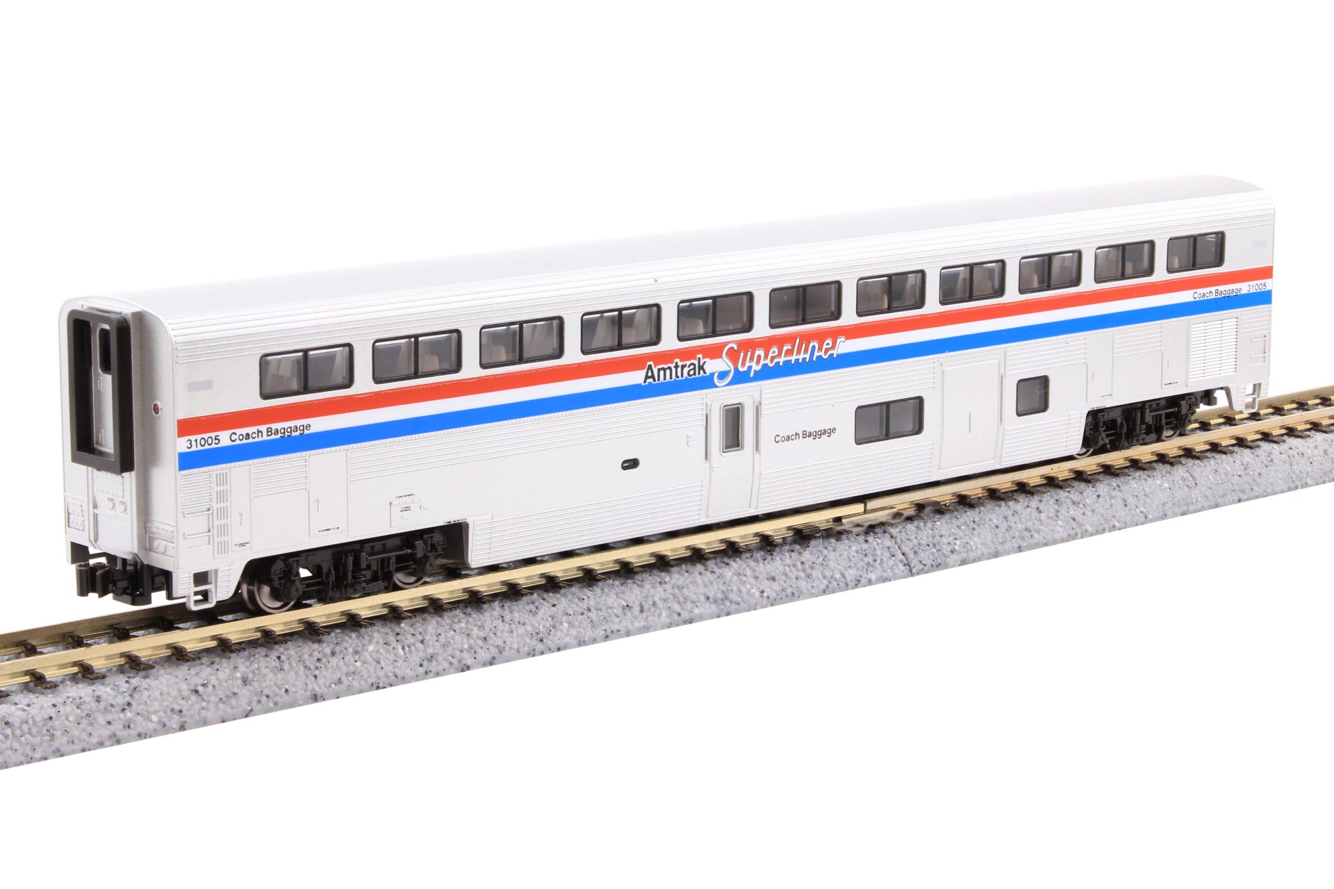 Kato 106-3530-S N AMTK F40PH Diesel Loco w/ Sound & Superliner Ph. 3 P