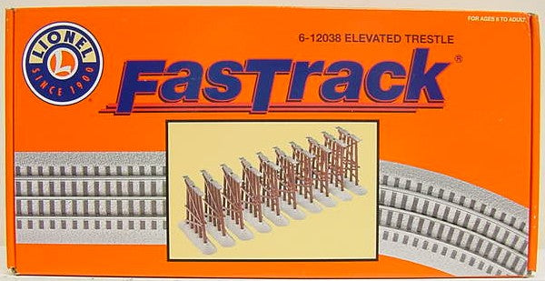 Lionel 6-12038 O FasTrack Elevated Trestle Set LN/Box