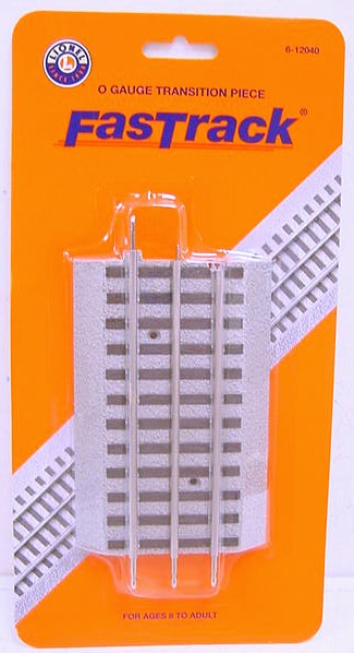 Lionel 6-12040 O Gauge to FasTrack Transition Adapter Track Section