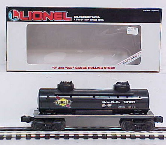 Lionel 6-16107 O Gauge Sunoco Black Double Dome Tank Car #16107 LN/Box