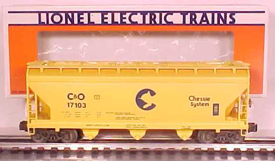 Lionel 6-17103 O Chessie System 3-Bay ACF Hopper LN/Box