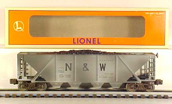 Lionel 6-19325 N&W 4-Bay Weathered Hopper w/ Coal Load #6446 LN/Box