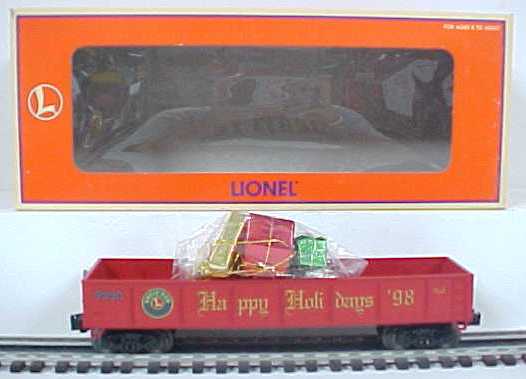 Lionel 6-19438 Standard O Gauge Christmas Gondola #9820 LN/Box