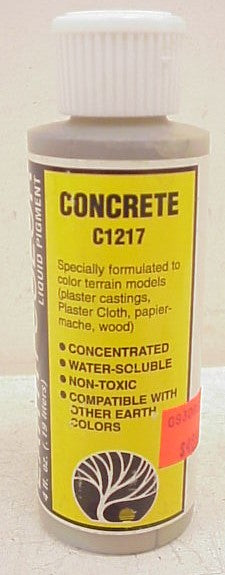 Woodland Scenics C1217 Concrete Liquid Pigment 4 Oz. Bottle