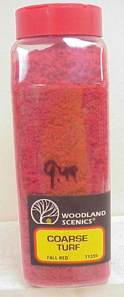 Woodland Scenics T1355 Coarse Turf Fall Red - 32 Oz. Shaker