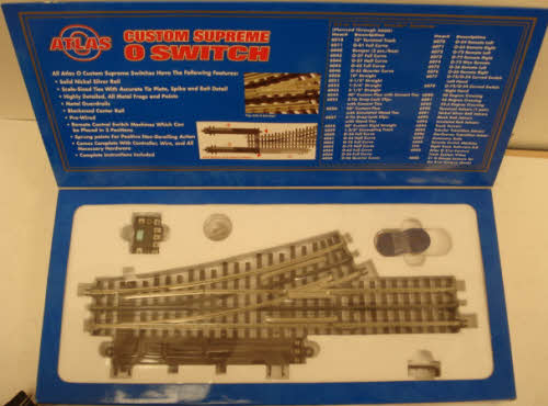 Atlas 6070 O / O54 Gauge Nickel Silver Left Hand Remote Switch Turnout