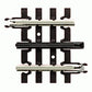 Atlas 6052 O Gauge Nickel Silver 1-3/4" Steel Straight Section Track (Pack of 4)