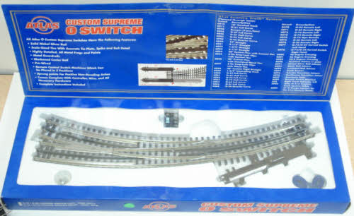 Atlas 6078 O/O72/O54 Gauge Nickel Silver Right Hand Remote Switch Turnout NIB