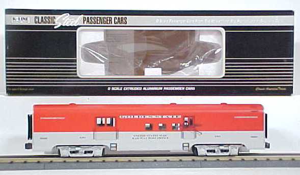 K-Line K4632-4301 O Gauge KCC Golden State Railway Post Office Baggage Car #4301 LN/Box