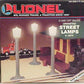 Lionel 6-12874 O Gauge Lighted Street Lamps (Set of 3) NIB