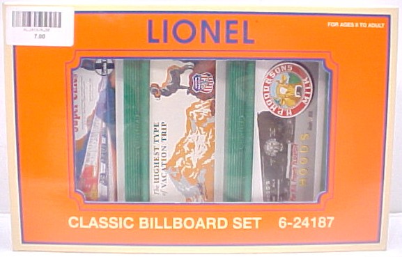 Lionel 6-24187 O Scale Classic Billboard Set LN/Box