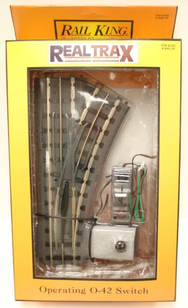 MTH 40-1043 O42 RealTrax Nickel Silver Right Hand Remote Switch Turnout