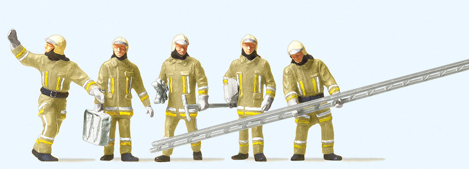 Preiser 10770 HO Modern Firemen Arriving at the Scene Figures (Set of 5)
