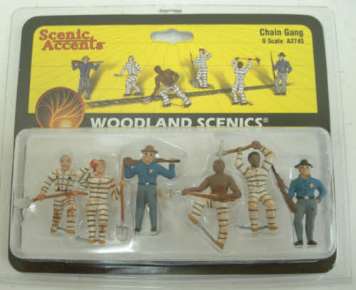 Woodland Scenics A2745 O Scenic Accents Chain Gang Figures (Set of 6)