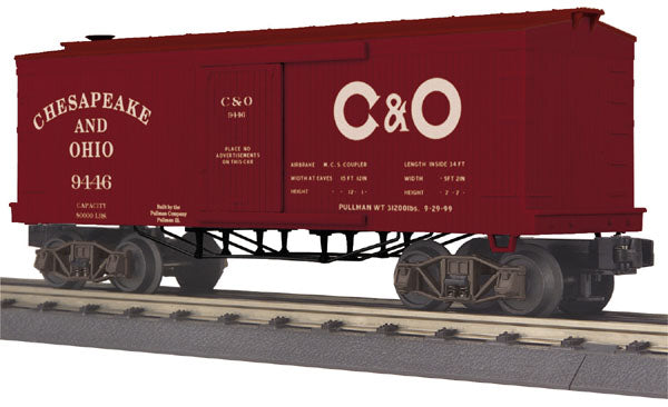 MTH 30-74469 O Chesapeake & Ohio 34’ Boxcar - 19th Century