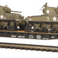 MTH 20-98638 O Norfolk & Western Flat Car with 2 Sherman Tanks