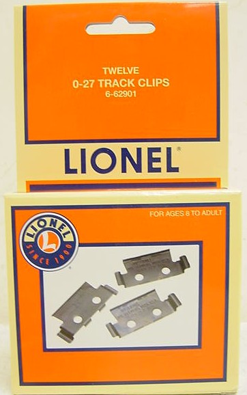 Lionel 6-62901 O-27 Scale Track Clips (Box of 12)