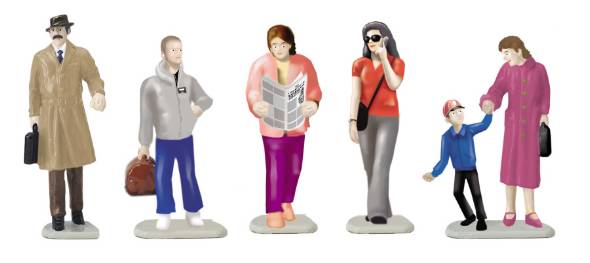 Lionel 6-24244 O Scale Commuter People Figures (Box of 5)