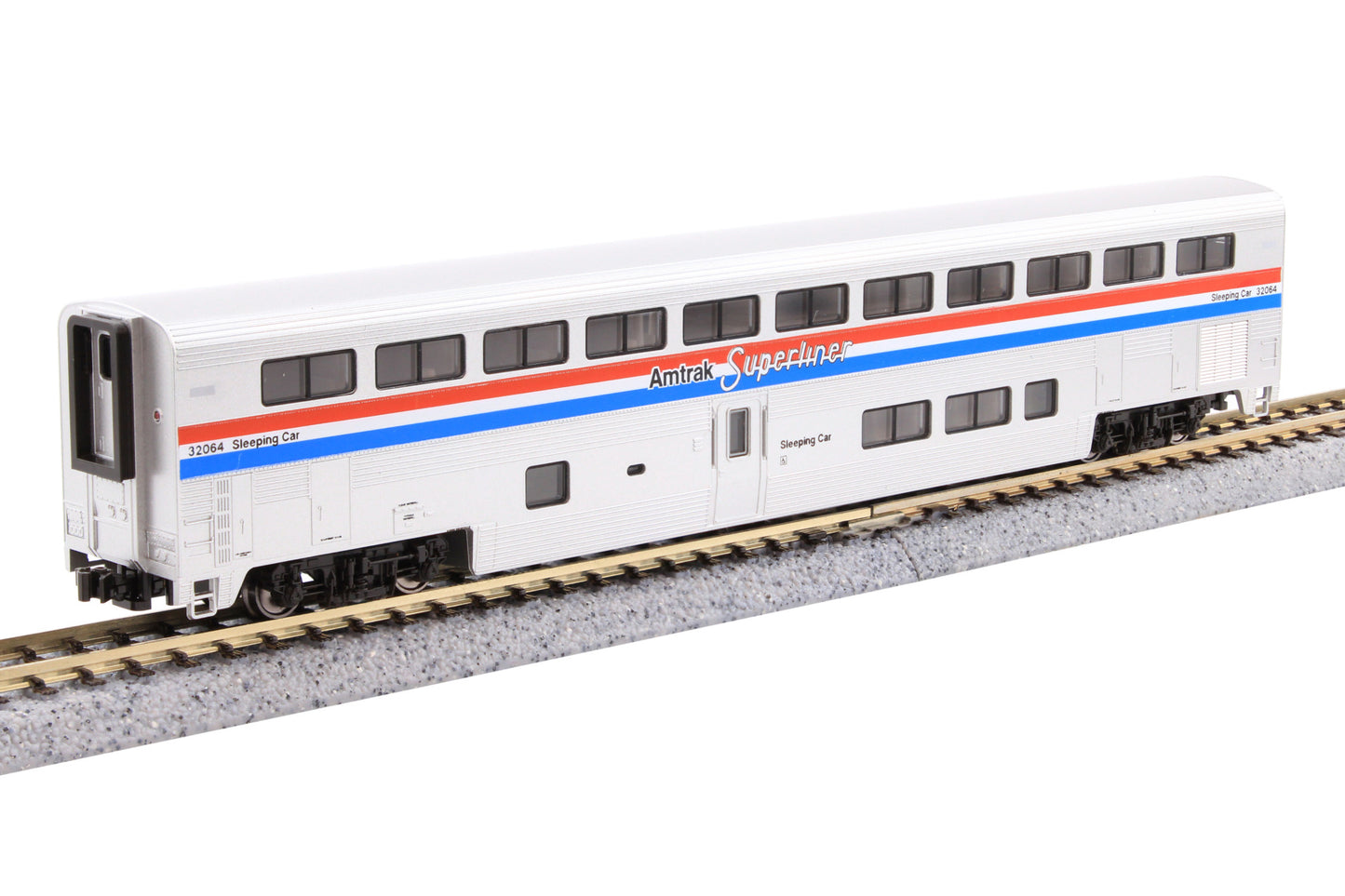 Kato 106-3530-S N AMTK F40PH Diesel Loco w/ Sound & Superliner Ph. 3 P