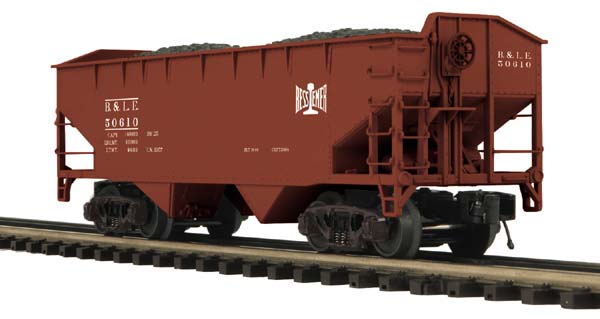 MTH 20-97695 O Gauge Bessemer & Lake Erie 2-Bay Offset Hopper Car #50610