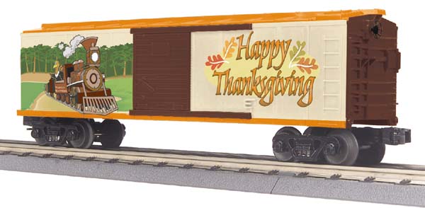 MTH 30-74533 Happy Thanksgiving Boxcar LN/Box