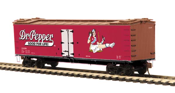 MTH 81-94009 Dr. Pepper HO Scale R-40-2 Woodside Reefer