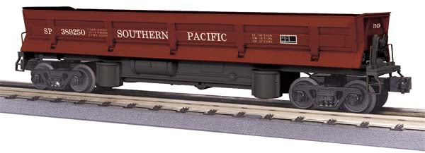 MTH 20-98721 O Southern Pacific Operating Dump Car w/Pipe Load #389250