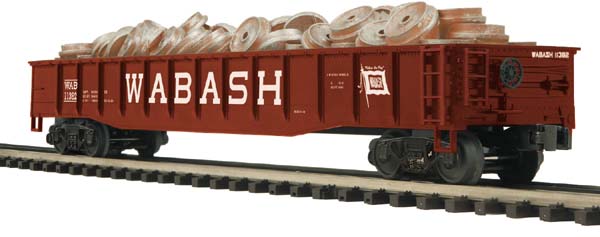 MTH 20-98196 O Wabash Gondola w/Wheel Scrap Load #11382