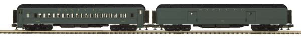MTH 20-44006 O Santa Fe 70' Madison Baggage/Coach Set (Set of 2)