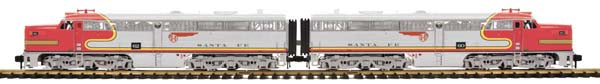 MTH 70-2033-1 G Santa Fe Alco PA AA Diesel Locomotive Set w/PS 2.0 (Set of 2)