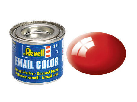 Revell 32131 Fiery Red Gloss Email Color Enamel Paint - 14 ml. Tin Can