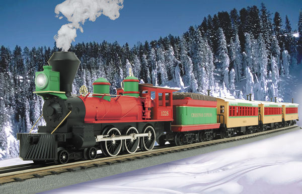 MTH 30-4141-0 Christmas RailKing 4-6-0 O Gauge Steam Train Set with LS LN/Box