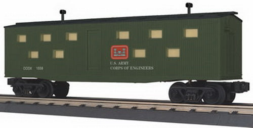 MTH 30-7990 O Gauge U. S. Army Bunk Car #1558 LN/Box
