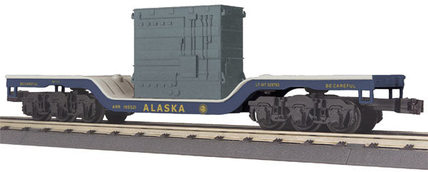 MTH 30-76204 O Alaska Depressed Center Flat Car w/Transformer Load #185521 NIB