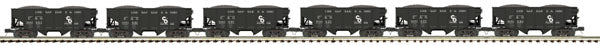 MTH 20-90338 O Chesapeake & Ohio Premier Fish Belly Hopper Car Set (Set of 6) LN/Box
