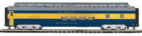 MTH 20-67001 O Gauge Alaska 70' ABS Full Length Vista Dome Passenger Car LN/Box
