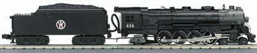 MTH 30-1166-0 New York Ontario & Western 4-8-2 L-3 Mohawk Steam w/Sound #458 LN/Box