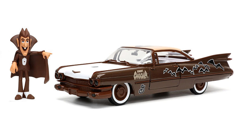 Jada Toys 32204 1:24 1959 Cadillac Coup deVille with Count Chocula Figure