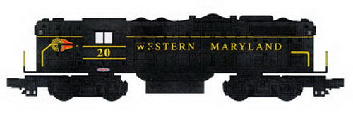 Williams 21450 O Gauge Western Maryland GP9 Powered Diesel Locomotive