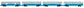 Williams 43076 O Gauge Santa Fe 60 Ft. Streamline Passenger 4-Pack